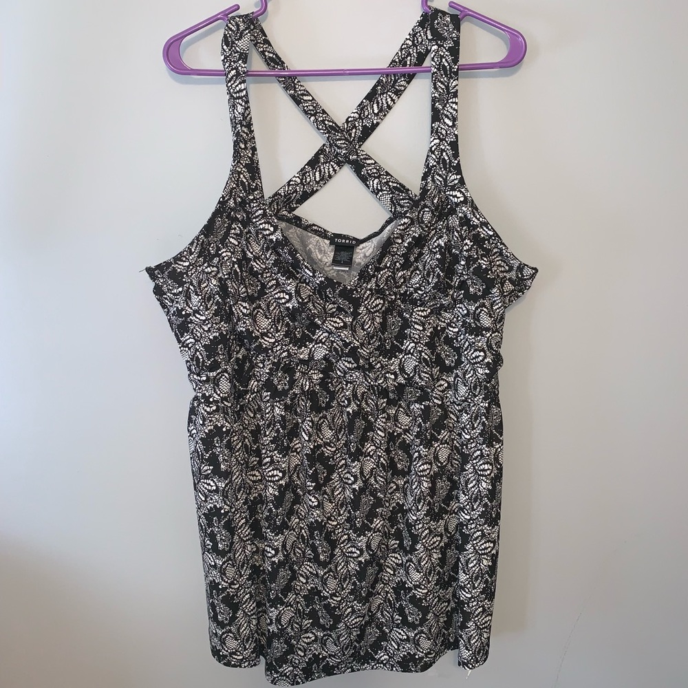 Torrid Criss-Cross Tank Blouse